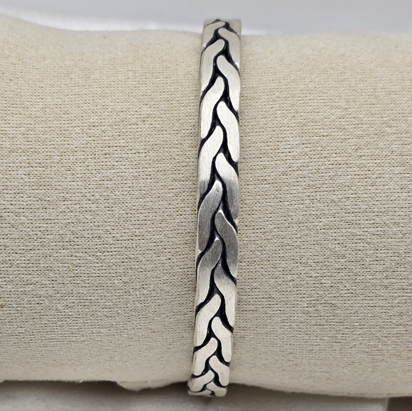 Sterling Silver 999 Braided Luxury Bracelet - Picture 7 of 7
